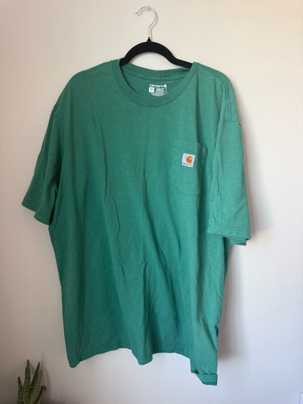 Carhartt Short Sleeve Pocket Tee in Teal Green